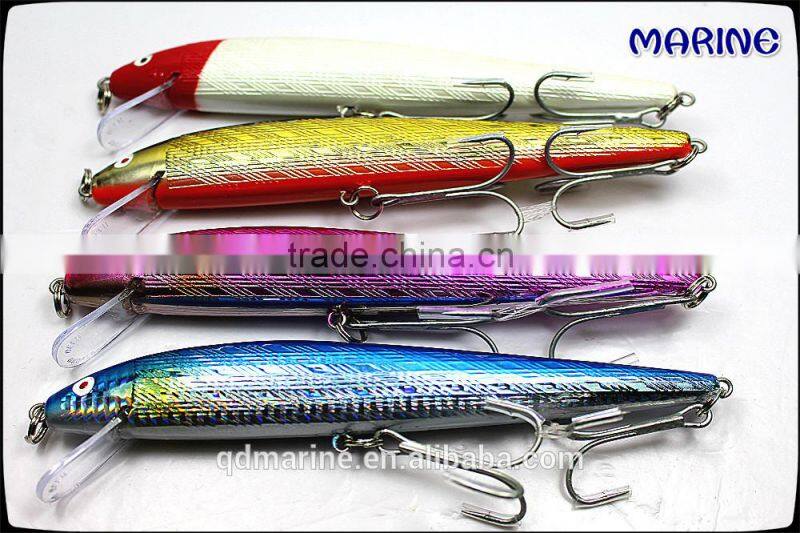 7" Minnow Bait Fishing Lures With Treble Hooks