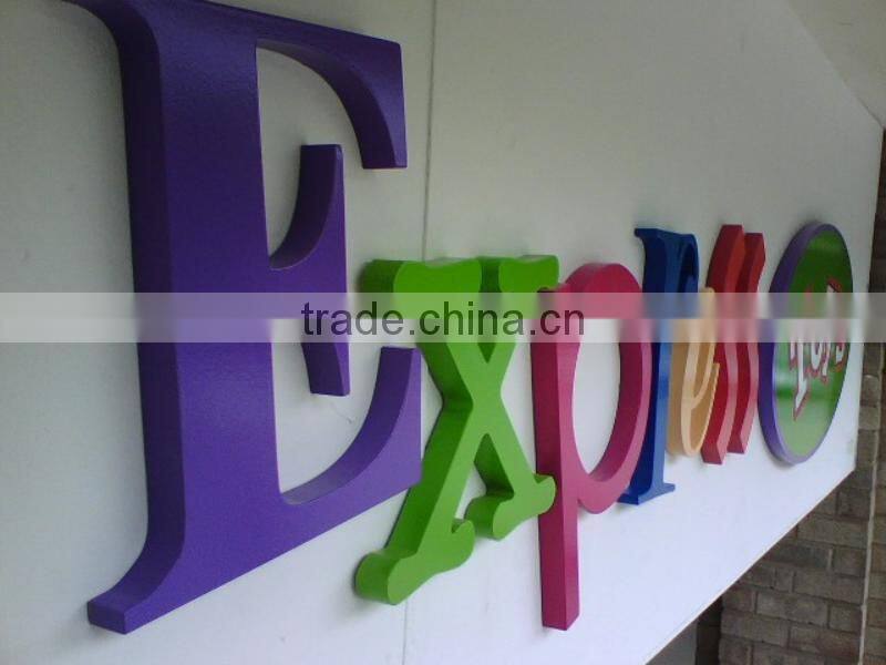 adhesive brand sign 3d board
