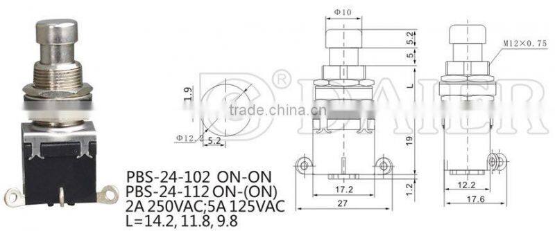 spdt momentary switch