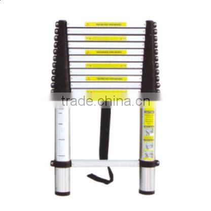 Insulating flexible telescopic ladder with light epoxy resin