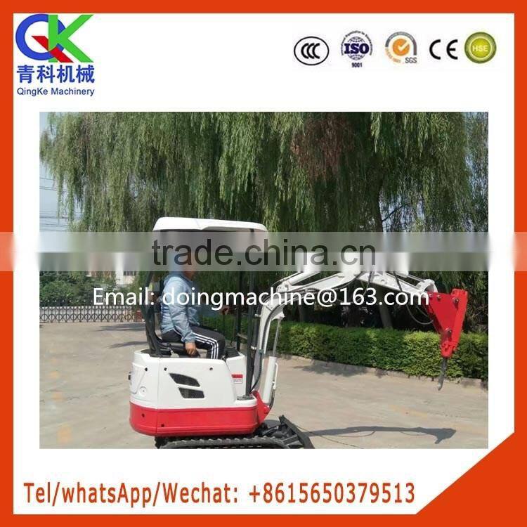 Mini excavating machine used for orchard and garden