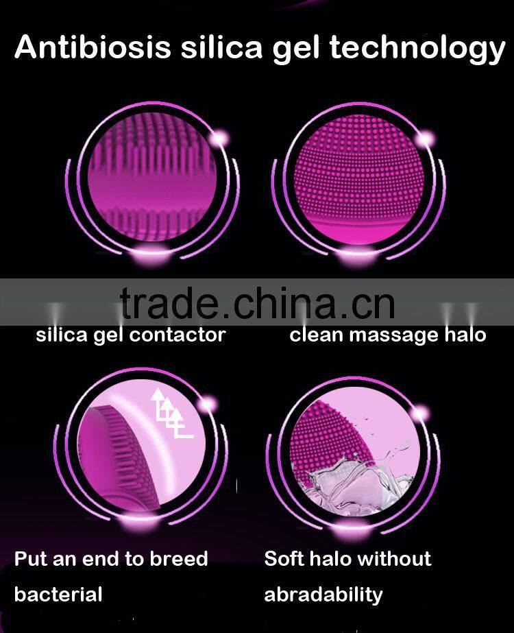 Factory price Silicone face and brush artifact electric beauty instrument cleansing device