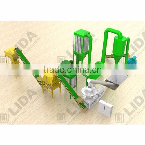 LIDA 2-3T/H biomass pellets machine line