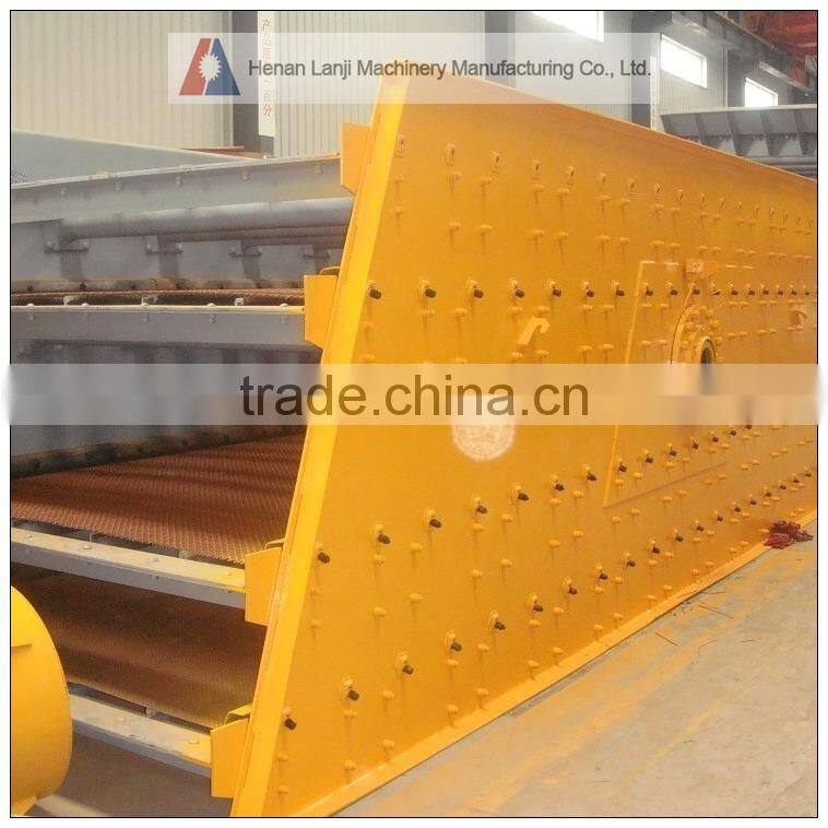 Circular vibrating screen for sand/stone size grade