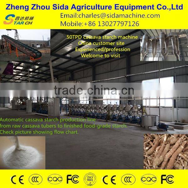 Flour starch and chips yam processing line