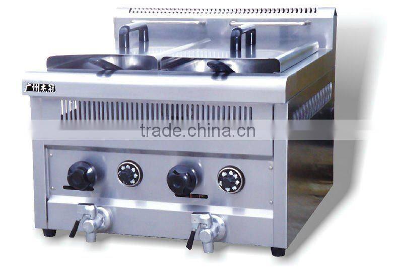 freestanding Electric 2tank &2 basket Deep Fryer with Timer DF-26A