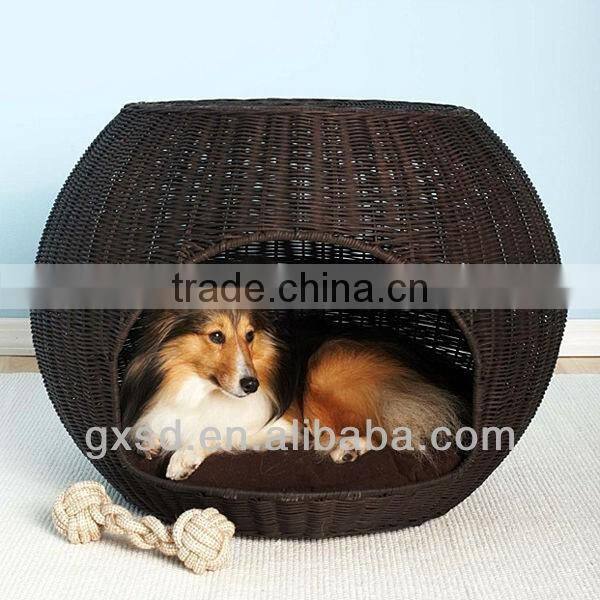 S&D Newest excellent quality factory price Happy Lives rattan pet house wholesale