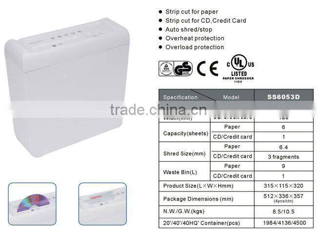 metal bin electric shredder, electric paper shredder