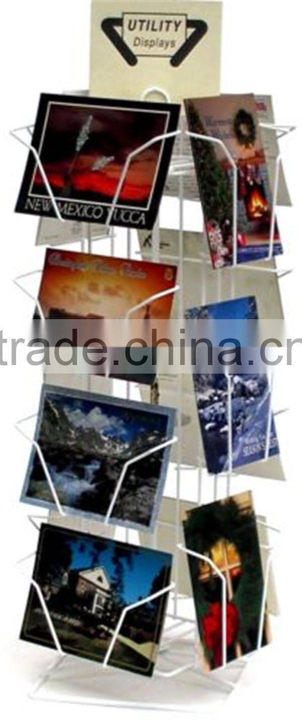 Wire Grid Table Top Business Card Display Rack