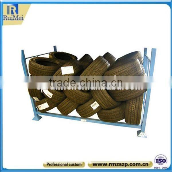 Heavy Duty Floor-Standing Metal Tire Storage Stand Holder