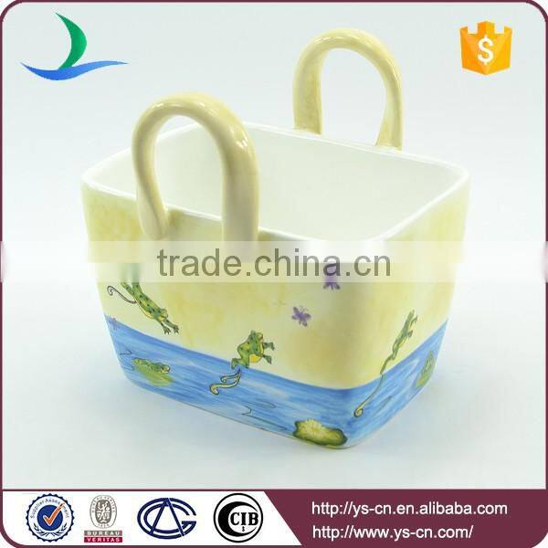 Ceramic Frog Basket Kitchen Ware