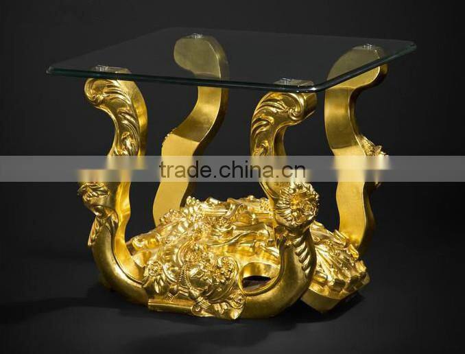 Imperial Noble Furniture Living Room Sofa, Luxury Wood Carved Three Seater Sofa With Gold Painted, British Royal Sofa Couch Set