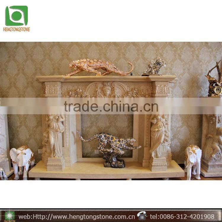 Marble Granite Stone Fireplace Mantel