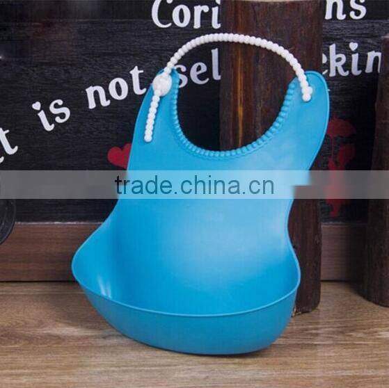 Silicone Waterproof Baby Feeding Solid Bibs , Burp Leakproof Silicone Baby Feeding Bibs ,SiliconeSaliva Towel Little Baby Bibs