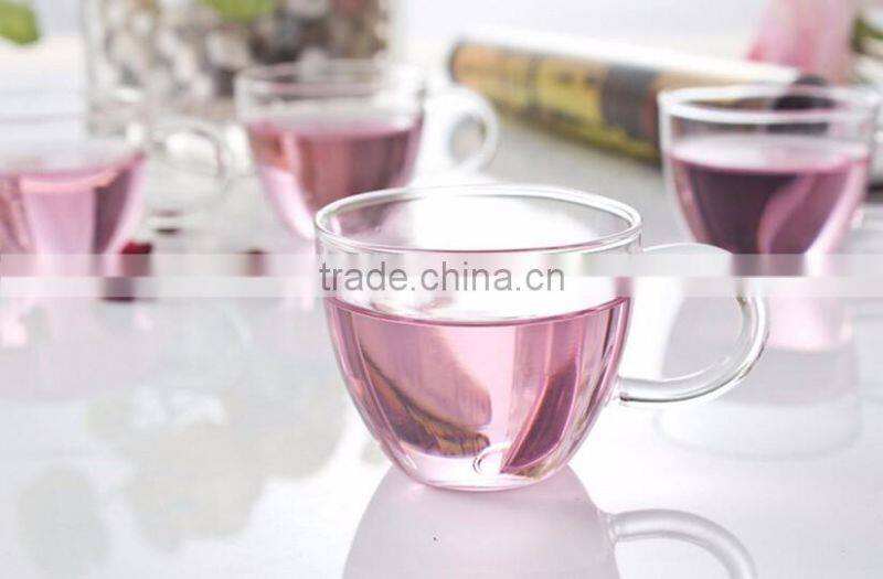 Haonai wholesale clear glass tea set