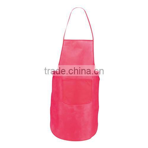 non-woven kitchen apron with front pocket as promotion