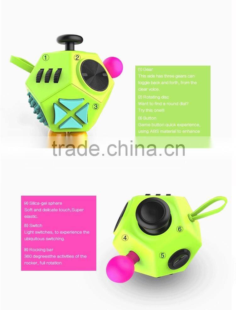 2017 rgknse TOP SALE!!! Fidget Cube 2.0 With 360 Dgree Active Rocker Multifunctional Vinyl Desk Toy
