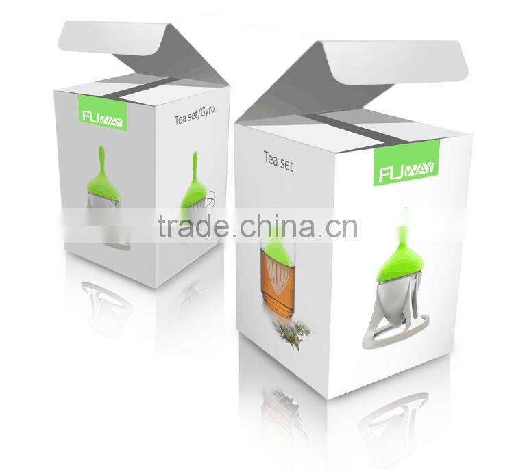 Original Design Stainless Steel Food Grade Silicone Creative Gifts Tea Filter Gyro Design Tea Strainer