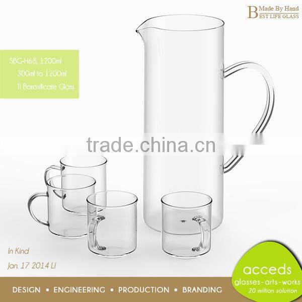 Made-in-China Heat Resistant Glass Cooler Pitcher
