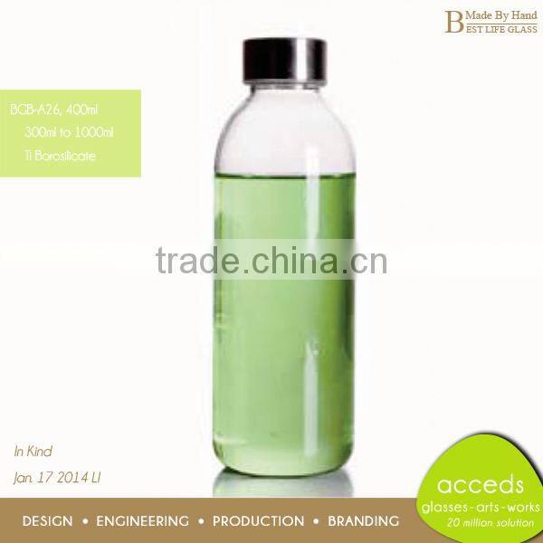 Eco-Friendly High Quality Clear Glass Soda Bottles