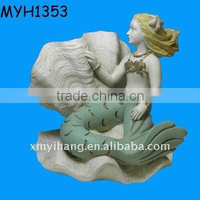 resin mermaid dolphin