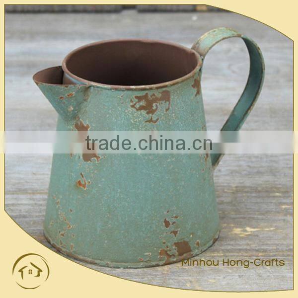 Hot Sale watering can bule painting, metal watering can for home decor