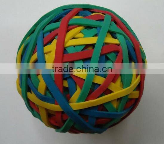 Hot selling colorful elastic rubber band bouncing ball