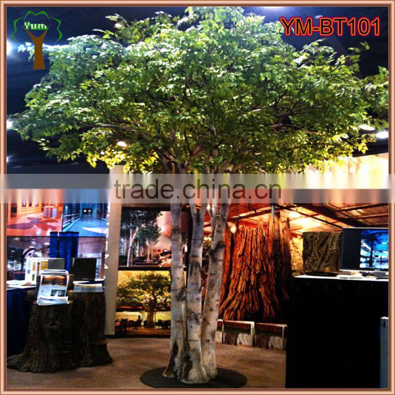 Artificial birch tree for hotel lobby decor