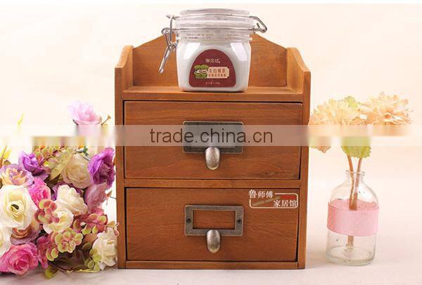 Antique style jewelry storage cabinets zakka storage mini cabinets with 2 drawer