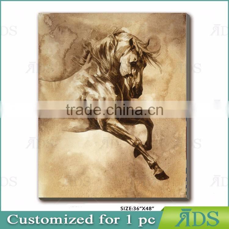 Home Decor Running Horses Painting