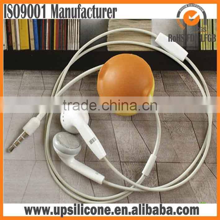 OEM earphone cord winder/silicone cable holder