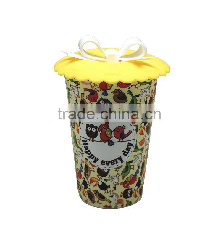 Bamboo Fiber Coffee mug with silicone band