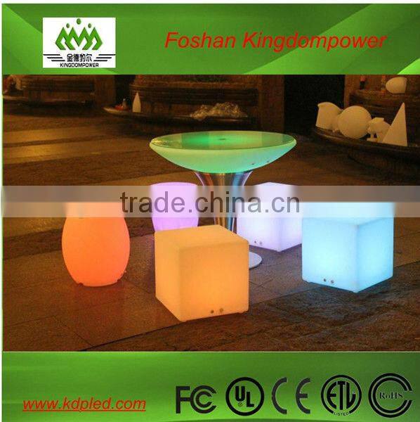 modern plasic LED furniture glowing waterproof bar table