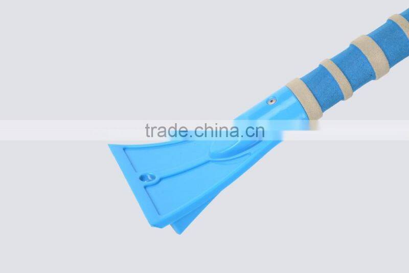 snow brush with ice scraper Two section telescopic handle
