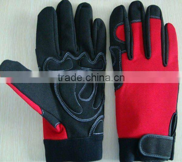 Stretch fabric auto mechanical industrial tool gloves