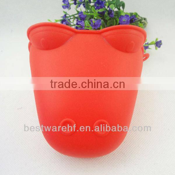 Funny animal shape silicone high temperature oven mitts