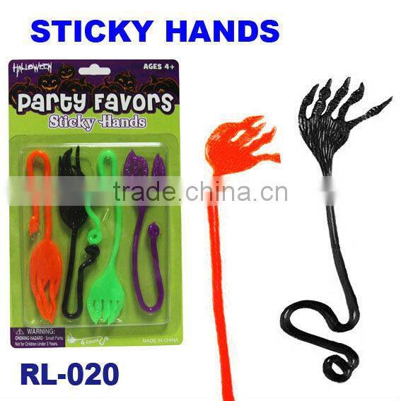 soft hand shaped sticky toys