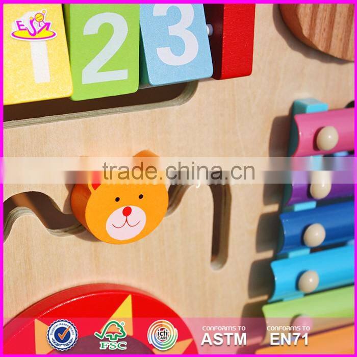 Wholesale best design multi push along wooden baby walking toys W08J001
