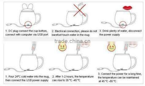 Sunlike SLM9001 Hot!!2014 newly Cute USB heated warmer coffee cup mug