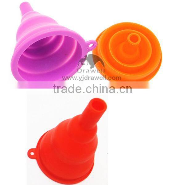 SB-0924 Food Grade Easy Clean silicone foldable funnel