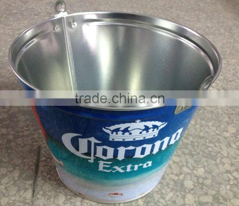 Metal Tin Bucket For Beer Bottles