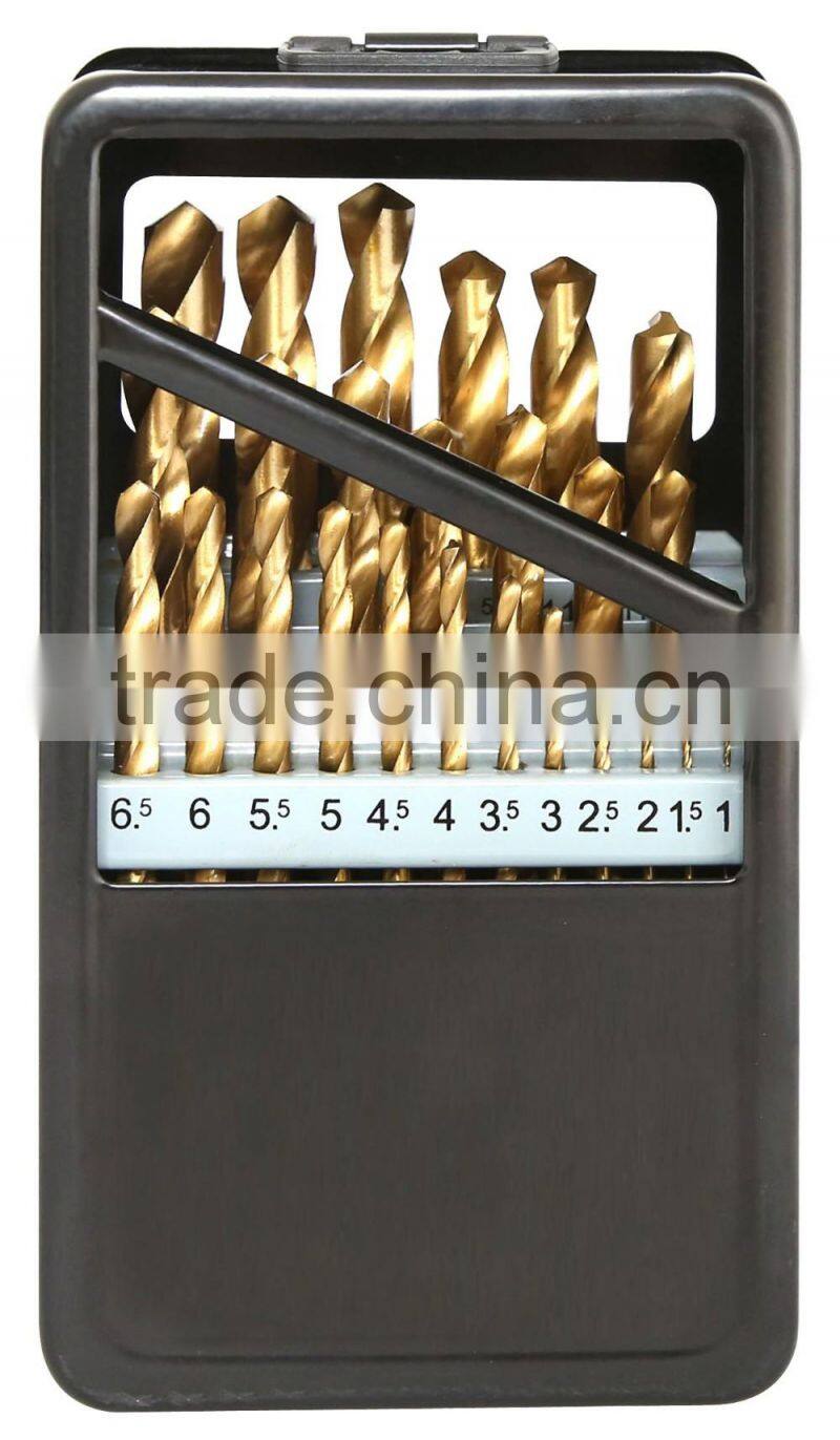 25pc High Quality HSS Steel Drill Bit Set