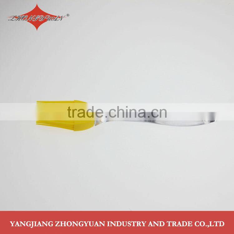 High quality mini size head silicone scraper with colorful plastic handle