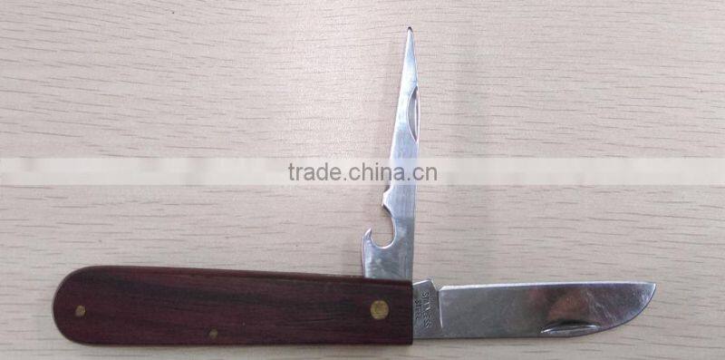double blade folding knife 4'