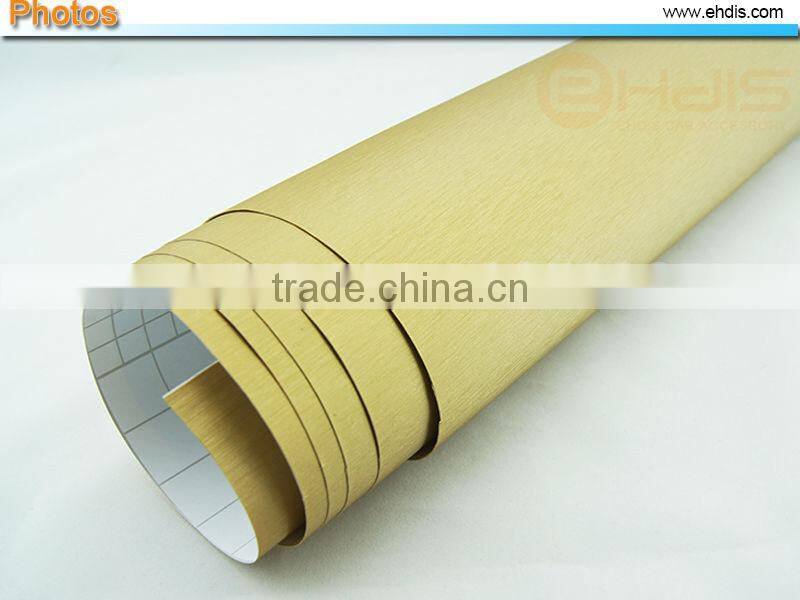 car painting sticker brushed silver color car vinyl film