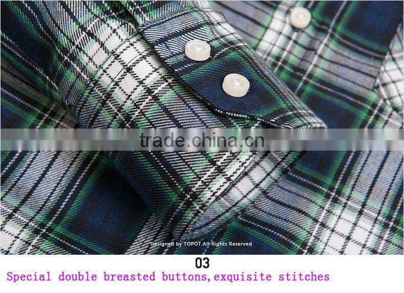Wholesale OEM/ODM Pattern Long Sleeve 100% Cotton Shirt