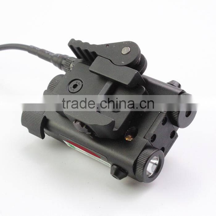 ES-FX103-LR Tactical compact square combo of red laser sight with led flashlight