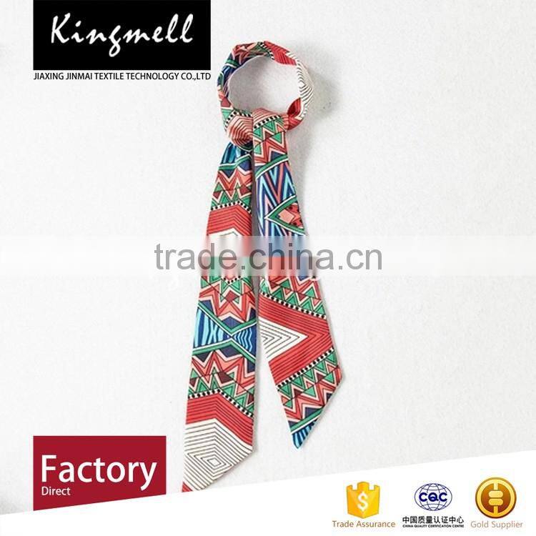 2017 Customized digital printed polyester tie with your own brand