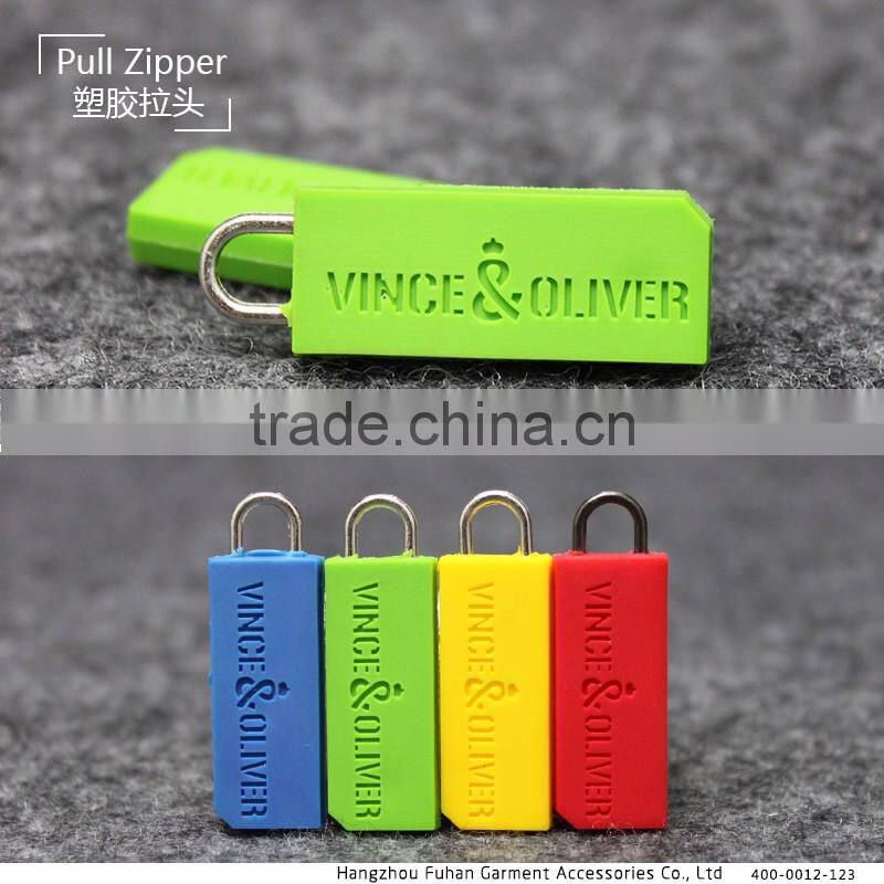Wholesale High Quality Eco-Friendly Garment Plastic Zipper Puller