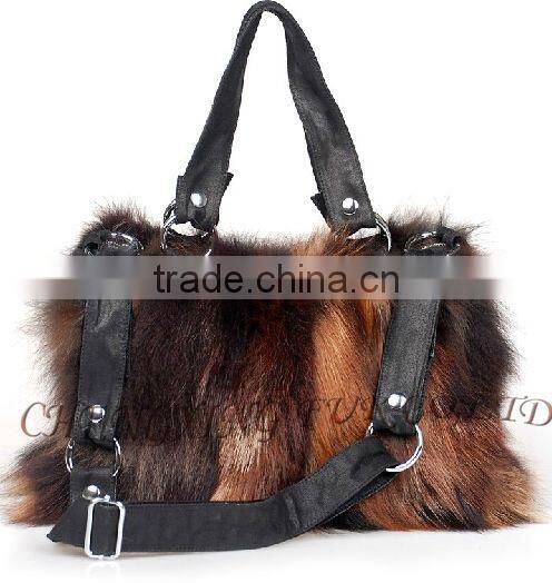 CX-H-51 Fashion Silver Fox Bags 2016 Women Handbag Production